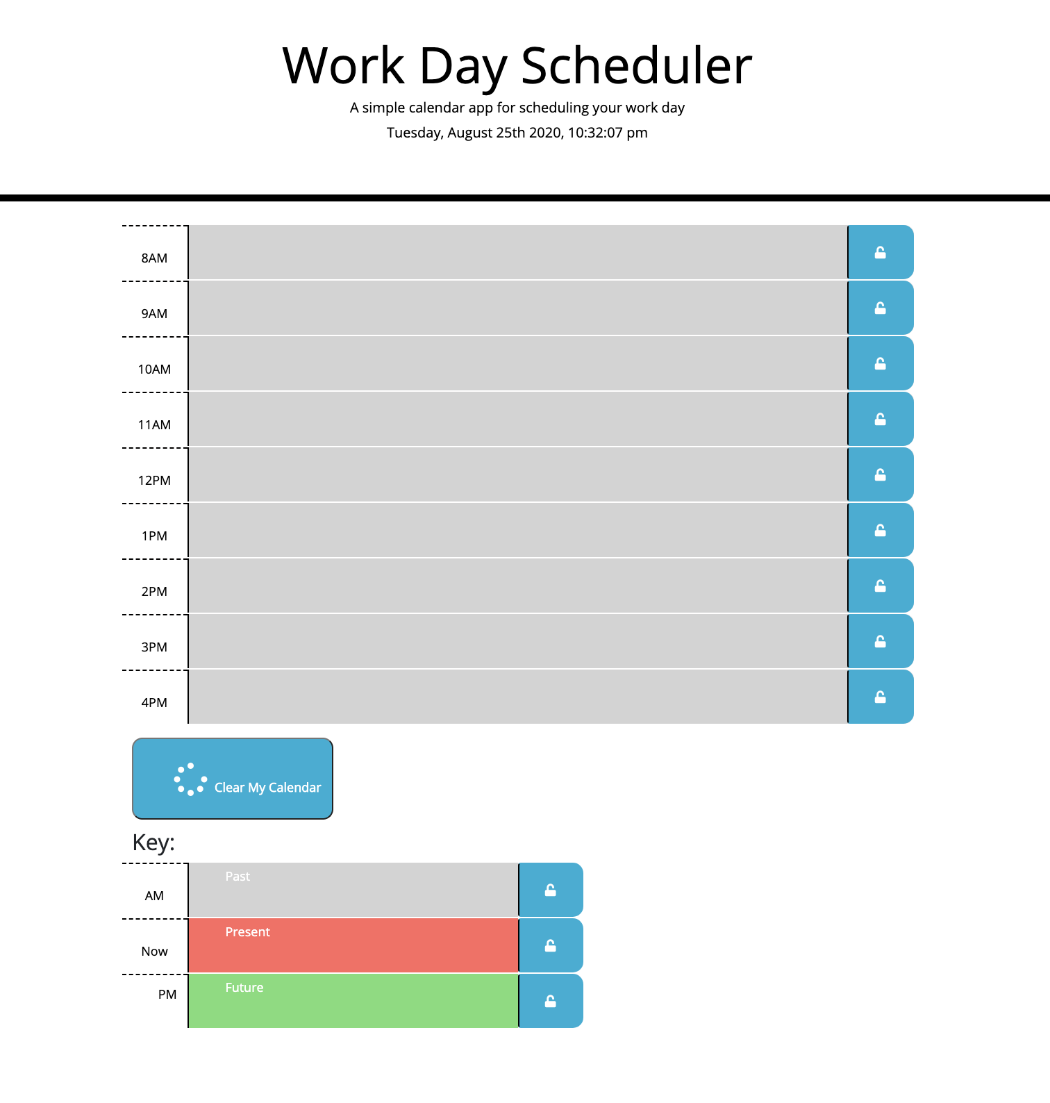 Workday Scheduler